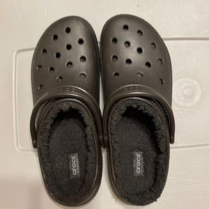 Crocs fuzzy lined men’s size 11 new black